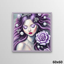 Load image into Gallery viewer, Purple Beauty 60x60 Paint with Diamonds
