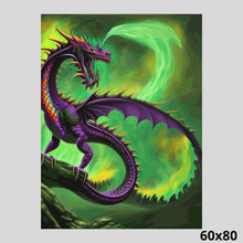 Load image into Gallery viewer, Purple Dragon in Green Mist 60x80 Diamond Art World

