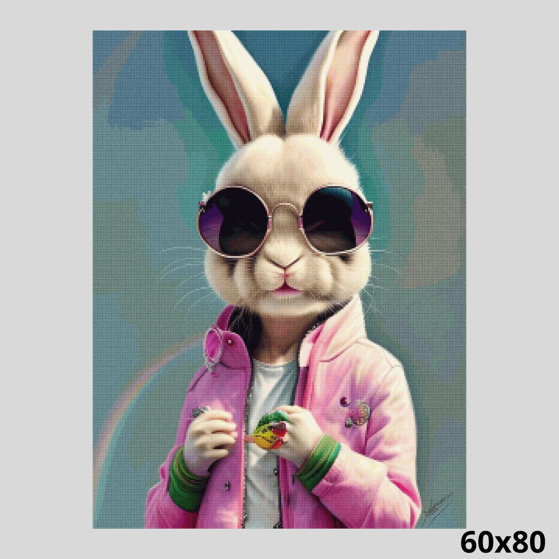 Rock Star Rabbit 60x80 Diamond Painting