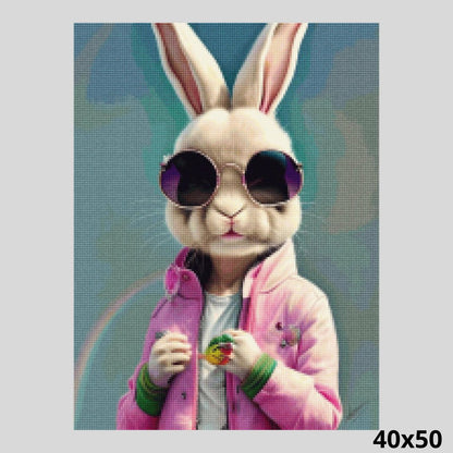 Rock Star Rabbit 40x50 Diamond Painting