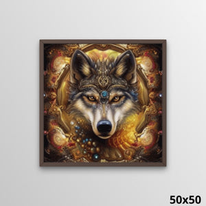 Wolf of an Indian King 50x50 Diamond Painting